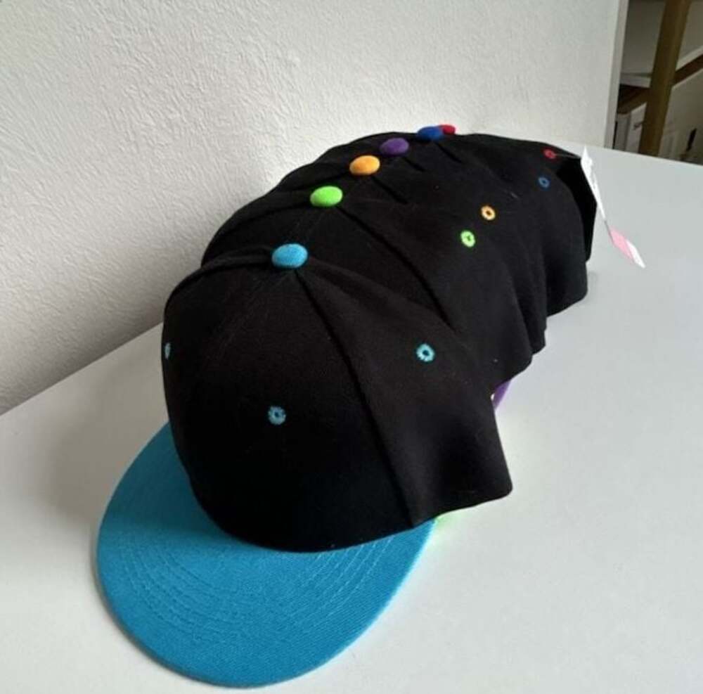 J&W Multi-Color Snapback Hats Set of 6